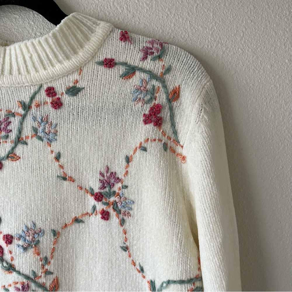 Alfred Dunner floral sweater - Picture 3 of 13
